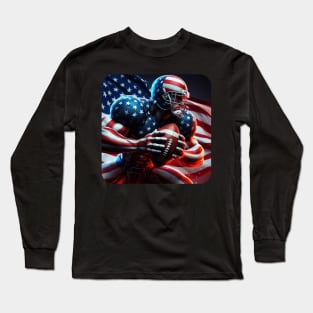 American Man NFL Football Player #21 Long Sleeve T-Shirt